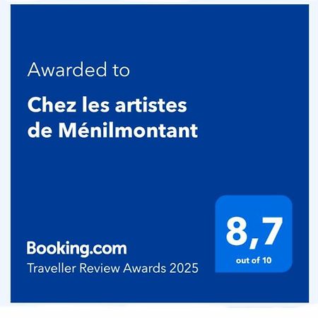 Apartamento Chez les artistes de Ménilmontant París Exterior foto